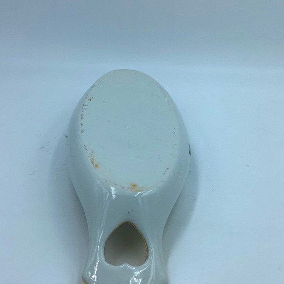 Hand Painted Gold Handled Oval Dish - Picture 12 of 12